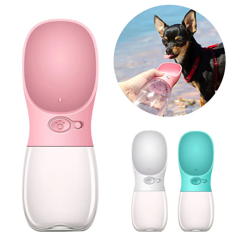 Botella con cuénco integrado y filtro de carbón para mascotas🐾