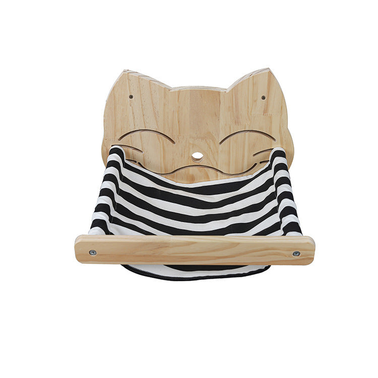 Rascador Mural de Madera para Gatos,  Sisal Natural con Plataforma