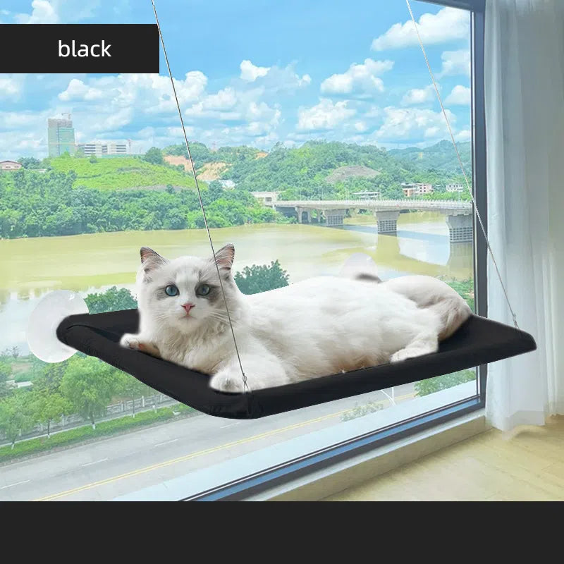 Hamaca para Gatos con Ventosa, Cama Plegable para Ventana o Radiador