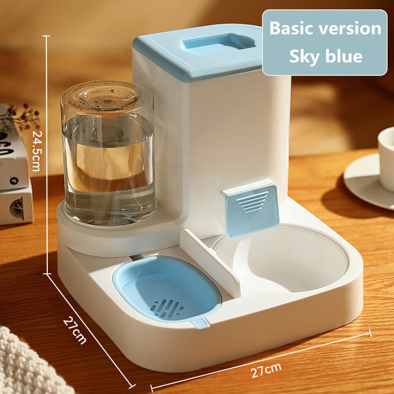 Comedero Automático para Gatos y Perros, Bol Dispensador con Acero Inoxidable