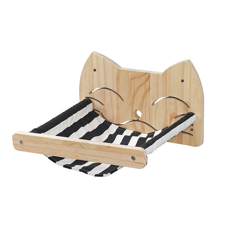 Rascador Mural de Madera para Gatos,  Sisal Natural con Plataforma