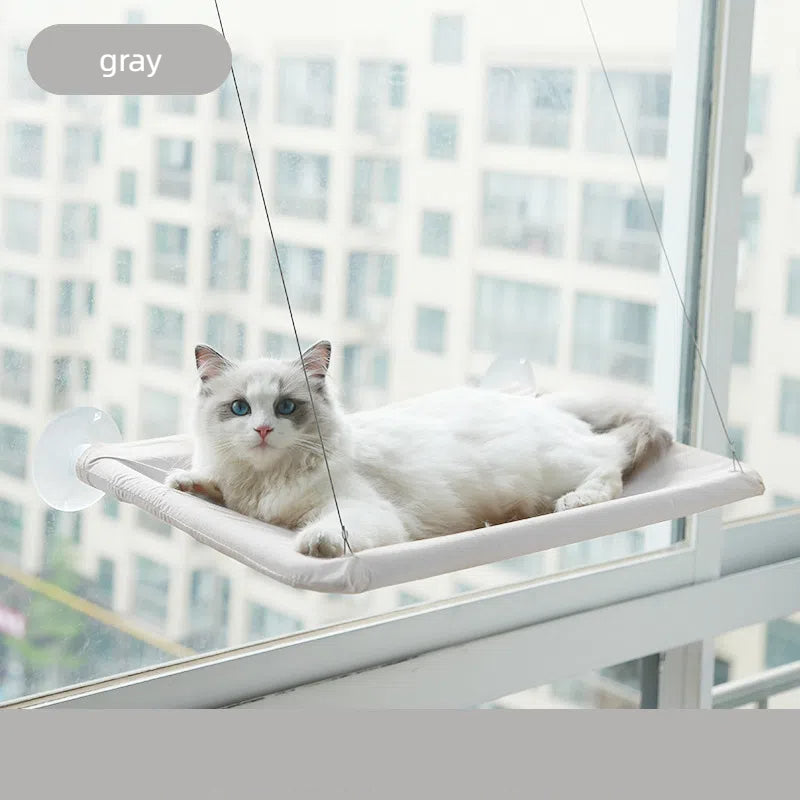 Hamaca para Gatos con Ventosa, Cama Plegable para Ventana o Radiador