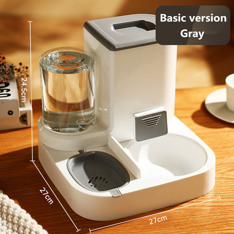 Comedero Automático para Gatos y Perros, Bol Dispensador con Acero Inoxidable