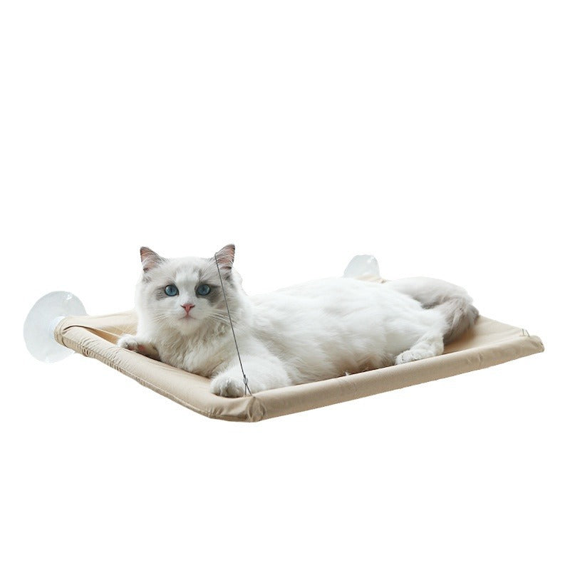 Hamaca para Gatos con Ventosa, Cama Plegable para Ventana o Radiador