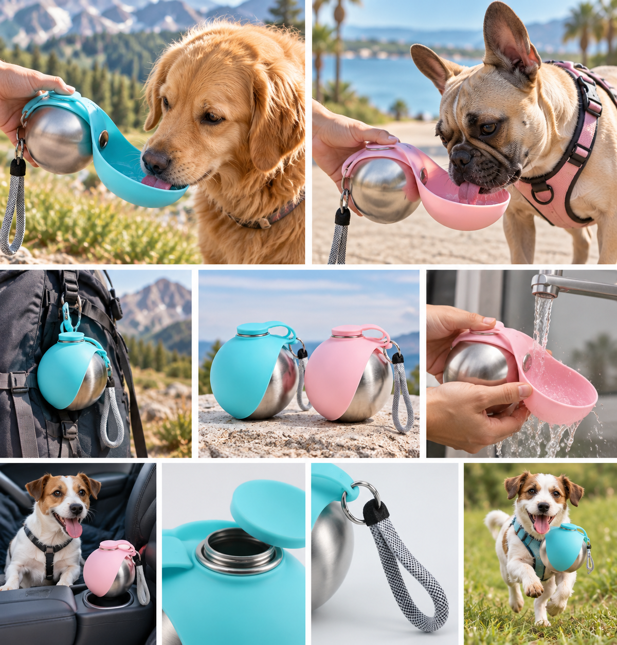 Botella para Perros 2 en 1 – ¡Tu perro nunca más pasará sed!