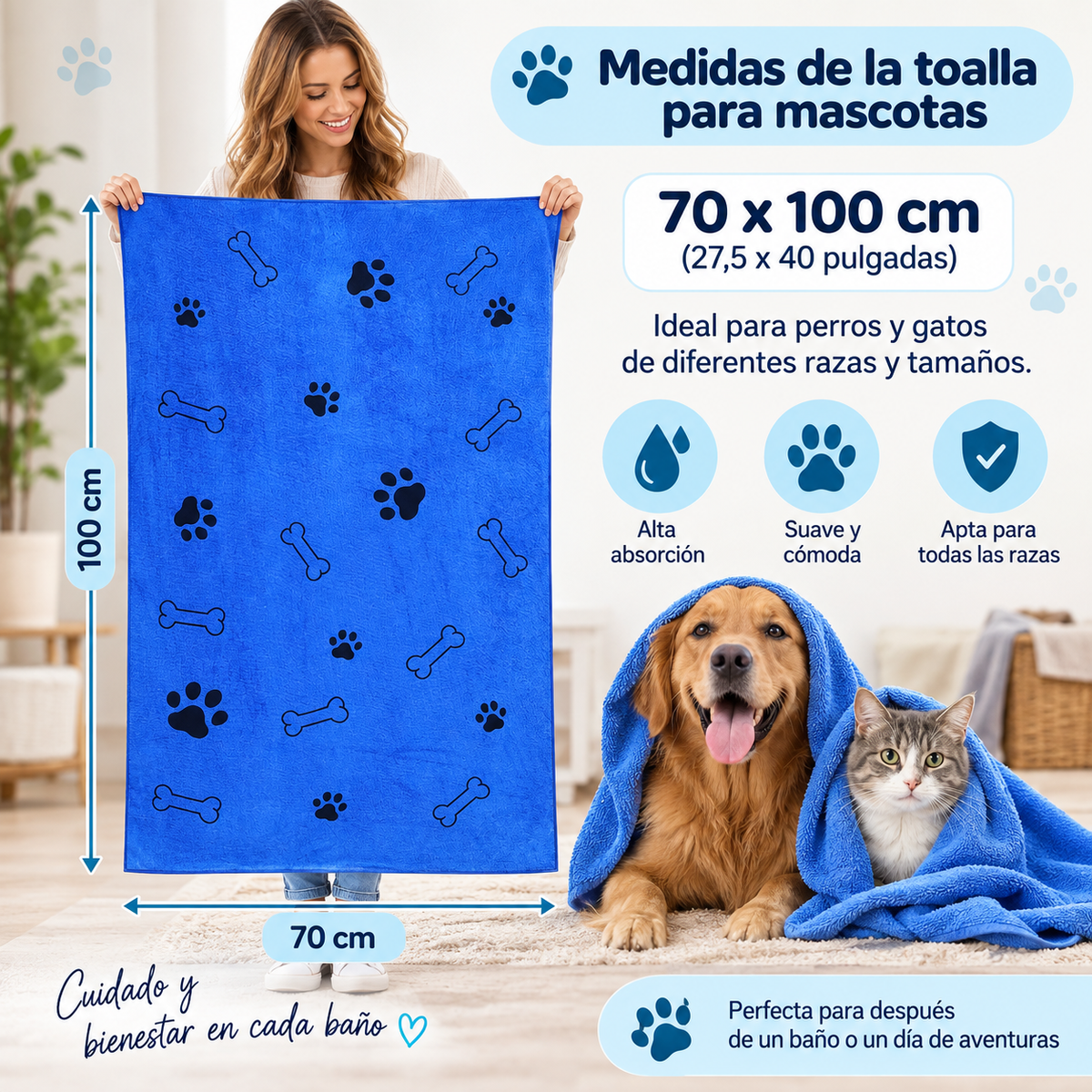 Toalla de secado rápido🐾