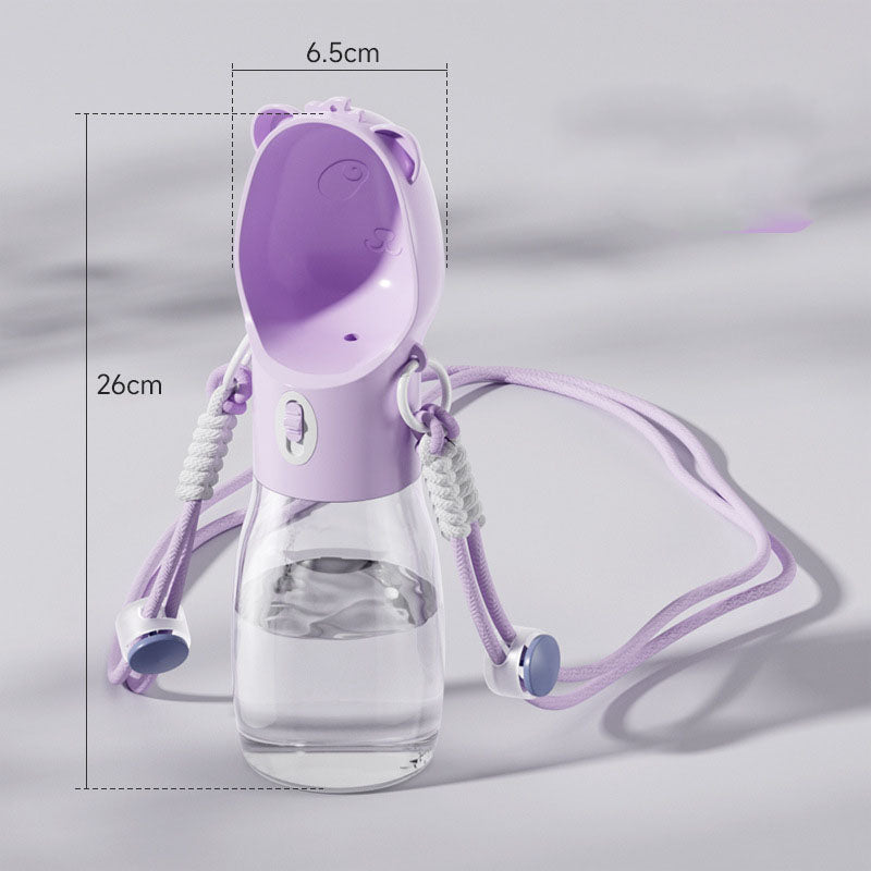 Pet Water Bottle for Small Big Dogs Cats Outdoor Leakproof Puppy Drinking Bowls with Food Container Pet Feeder